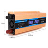 Carmaer Modified Sine Wave 24V to 220V 2200W Car Multi-function Double Digital Display Inverter Household Power Converter