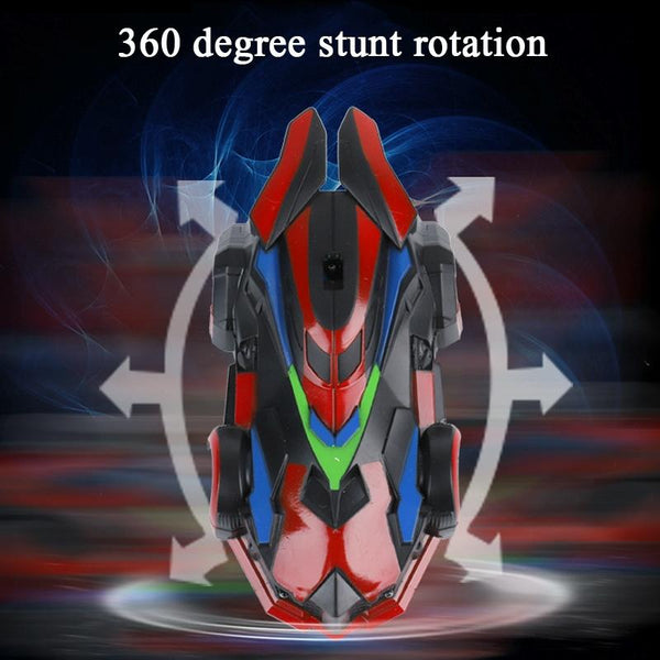 MX-08 1:24 Remote Controlling Wall Climbing Stunt Car Charging Children Drift Toy Car(Black)