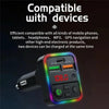 P18 Double USB Cigarette Lighter Bluetooth Car MP3 Music Player Hands-Free Calling Car Audio Device