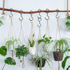 2pcs Household S Hooks For Hanging Metal Windproof Hooks With Safety Buckle, Color: White