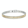 YIB055-17LCP Sparkling Cubic Zirconia Bracelet Gold Plated Copper Jewelry