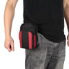 Multifunctional Casual Crossbody Mobile Phone Storage Waist Bag(Red + Black)