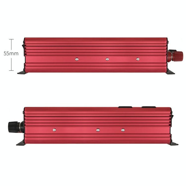 XUYUAN 1200W Car Inverter with Display Converter, US Plug, Specification: 24V to 110V