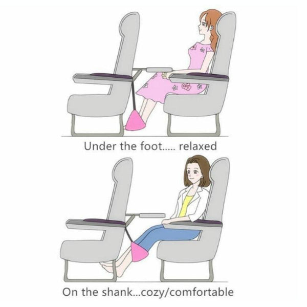 Foot Hammock  Foot Pad for Long-distance Aircraft Travel(Black)