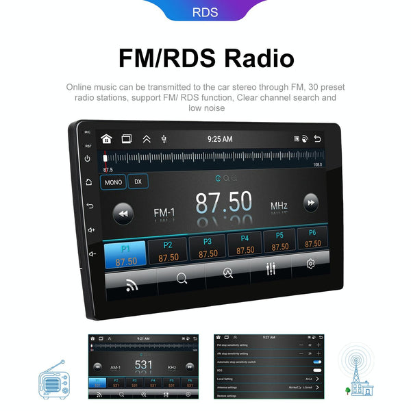 7 inch 6+128G Android Universal HD Large Screen Car Bluetooth Player Android GPS Navigation Integrated Machine(Standard)