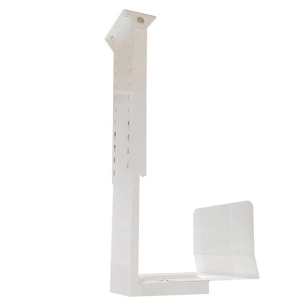 Universal PC Case Holder CPU Stand Hanging Adjustable Computer Mainframe Host Bracket, 300-500mm Height Adjustable, 145-235mm Width Adjustable(White)