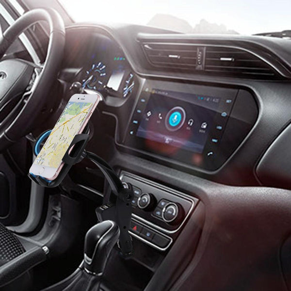 HC006 2 in 1 Car Charger & 360 Rotation Holder, Random Color Delivery, For iPhone, Galaxy, Huawei, Xiaomi, LG, HTC and other Smartphones of width 47-92mm Smartphone