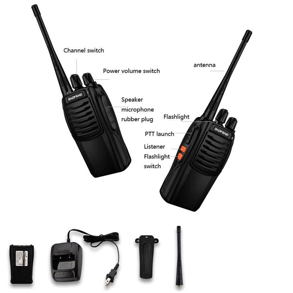 Baofeng BF-C1 1-50km Outdoor Car Radio Handheld Walkie-talkie, Plug Specifications:US Plug