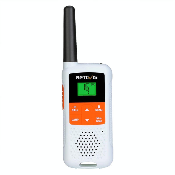 1 Pair RETEVIS RT649B 0.5W EU Frequency 446.00625-446.19375MHz 16CHS Two Way Radio Handheld Walkie Talkie, EU Plug(White)