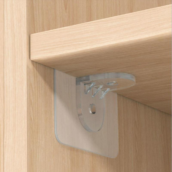4pcs /Set Simple Firm Load Bearing Wardrobe Layered Partition Bracket, Size: Large 7cm