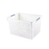 Plastic Storage Basket Desktop Sundry Organizer Frame Toys Kitchen Snacks Storage Box, Style: Deep Small White