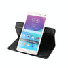 5.3-5.5 Inch Universal Crazy Horse Texture 360 Degree Rotating Carry Case with Holder & Card Slots for Galaxy Note I / II / III / IV(Black)