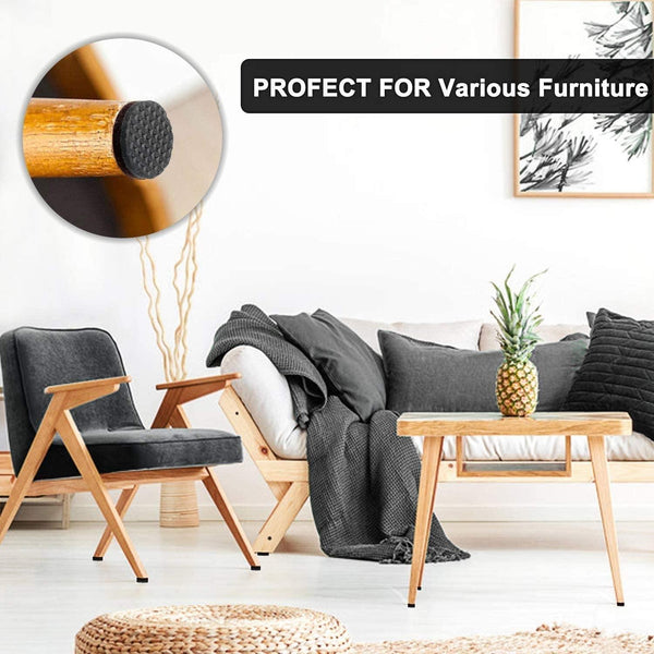 40 in 1 38mm Round Plaid EVA Table Sofa Slip-proof Noise-reducing Foot Pads