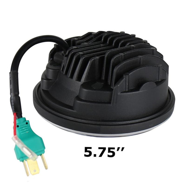 5.75 inch DC12V 6000K-6500K 40W Car LED Headlight for Harley(Silver)