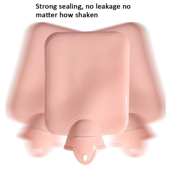 1L Hot Water Bag Dual Hands Plush Cute Hand Warmer, Style: Pink Bunny