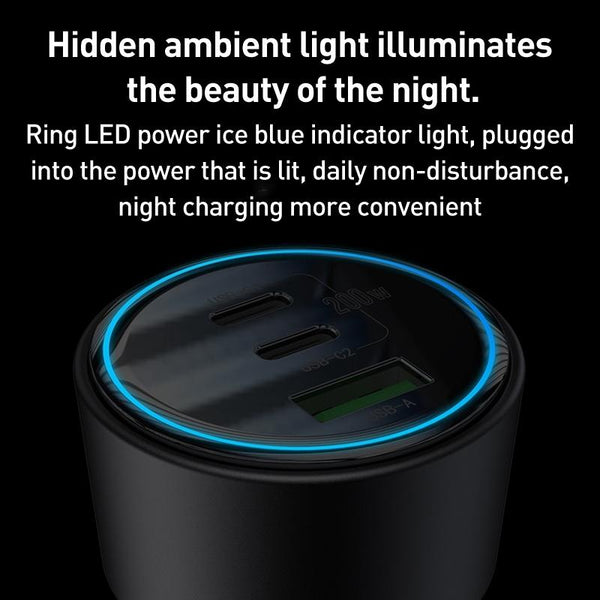 Yesido Y59 200W Car Phone Charger(Black)