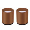 2pcs/set Furniture Carbon Steel Wraparound Heightening Foot Pad, Style: Round 6x5cm (Brown)