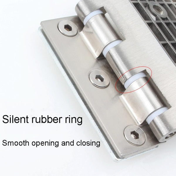 Glass Door Partition Hinge Furniture Housing Door Fittings, Model: Space Aluminum