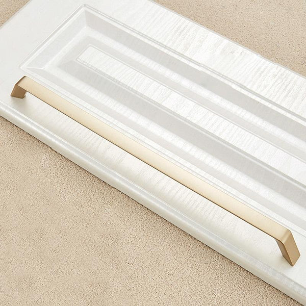 9011-320 Modern Simple Cabinet Door Handle Drawer Wardrobe Zinc Alloy Handle (Gold)