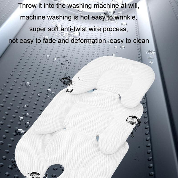 Baby Stroller Seat Cushion Safety Seat Protector Cushion, Color: Gray White