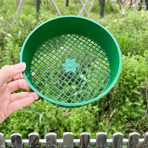 Home Planting Gardening Sieve Tool Sand And Soil Filter Screen, Diameter: 16cm(Green)