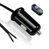 35cm 12V/24V Car Cigarette Lighter Automobile Universal Power Plug(Black)