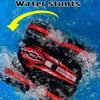 2.4G Amphibious Stunt Remote Control Car Double-sided Rolling Driving Children Electric Toys(Green)