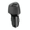 BOROFONE BZ31A Solid Dual-port USB Car Charger(Black)