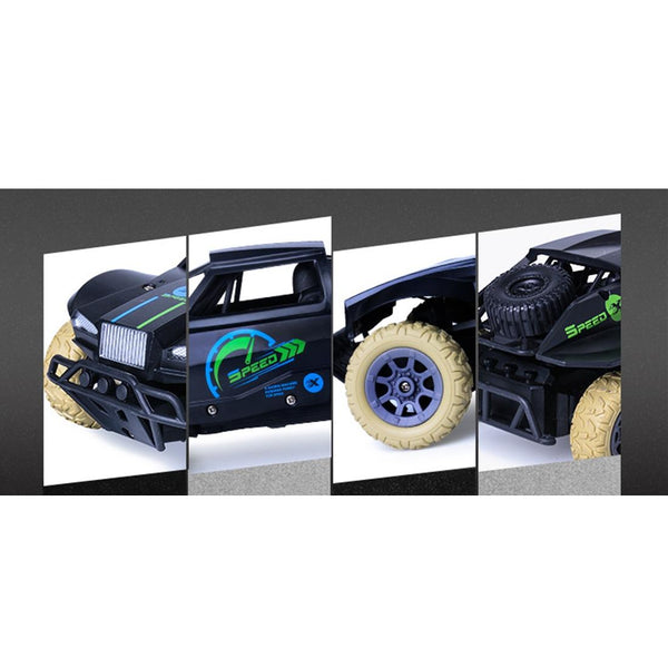HD808 1:20 27Mhz Remote Control Short Truck High Speed Off-road Drifting Children Toy Car(Yellow)