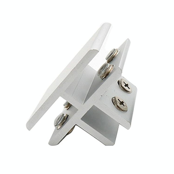 Aluminum Alloy Glass Combination Clamp Cabinet Partition Fixing Clip, T-type Cliped 10-12mm