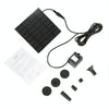 Garden Rockery Decoration Solar Fountain DC Water Pump Suspension Sprinkler(Black)