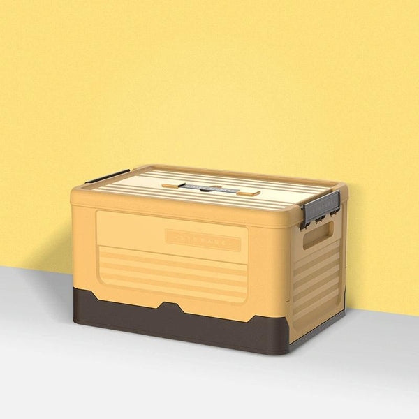 Foldable Book Box Plastic Storage Box, Color: M Banana Yellow