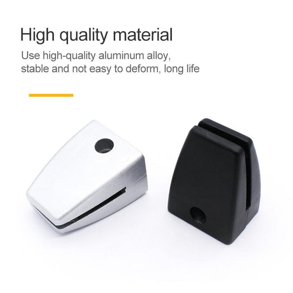 2 PCS Space Aluminum Alloy Desk Screen Clamps Screen Baffle (White)