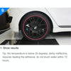 Universal Decorative Scratchproof Stickup 8M Flexible Car Wheel Hub TRIM Mouldings Shining Decoration Strip(Silver)