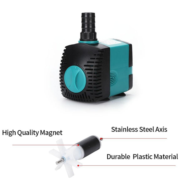 EB-302 6W Aquarium Submersible Water Pump Fountain Filter Fish Pond,EU Plug