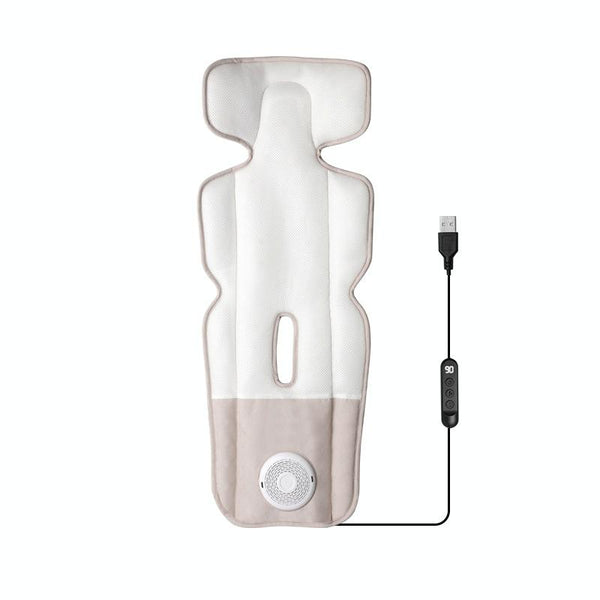 USB Powered Cooling Pad Baby Stroller Seat Cushion with Fan 3 Speed Adjustable Levels, Size: 36 x 88cm(Beige)