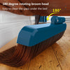 Broom And Dustpan Set With Double-Sided Tooth Scraping, Style: Magnetic White