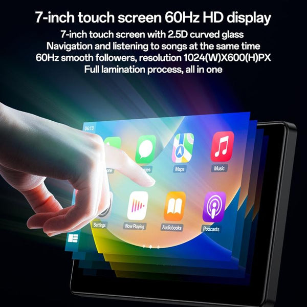 Yesido KM17 7 inch Center Console CarPlay Portable Car Video Navigation(Black)