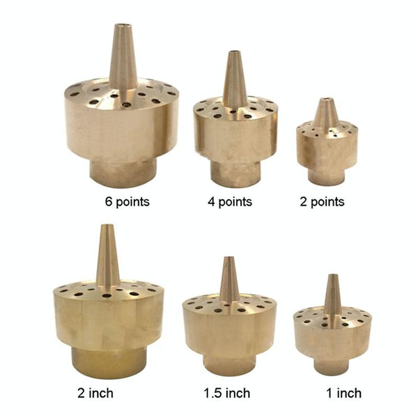 All Brass Flower Column Nozzle Inner Wire Garden Water Features Landscape Fountain Nozzle, Specification: DN40 1.5 inch