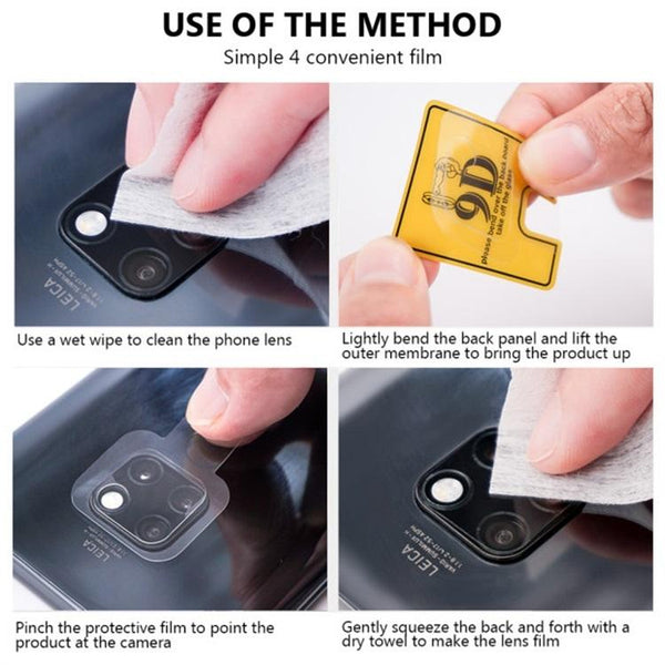 For Galaxy A50 9D Transparent Rear Camera Lens Protector Tempered Glass Film