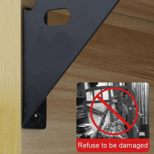 4pcs /Set Triangle Corners Anti-Shaking Fixing Fittings For Bed Frame(Black)