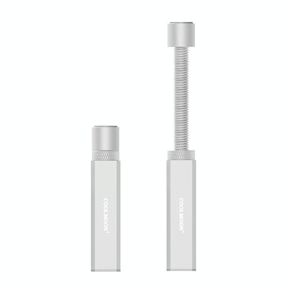 COOLMOON Graphics Card Stand Desktop Computer Graphics Card Vertical Top Support Bracket Screw Telescopic Support Rods, Adjustable Height: 7.5-12cm (Silver)