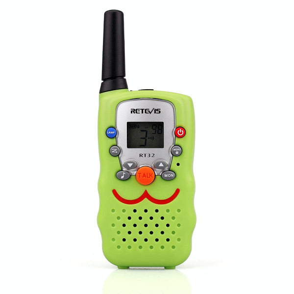 1 Pair RETEVIS RT32 0.5W US Frequency 462.550-467.7125MHz 22CH Handheld Children Walkie Talkie(Green)
