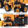 2.4G RC Dumper Truck Simulation Engineering Vehicle Model Children Electrical RC Truck Toy(Yellow)