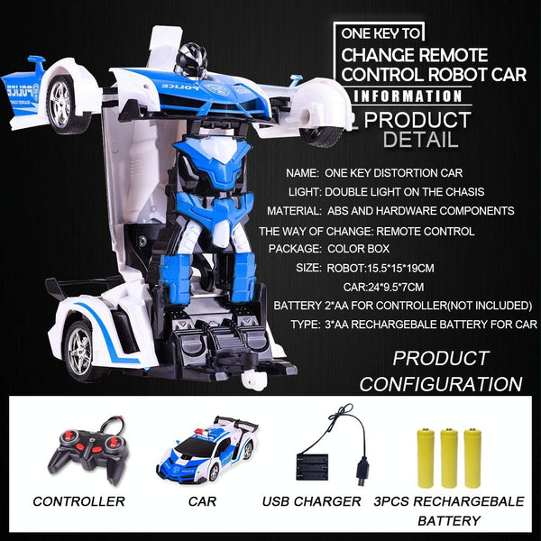 1023 4 Channels Remotely Deformed Car Toy Car(Yellow)