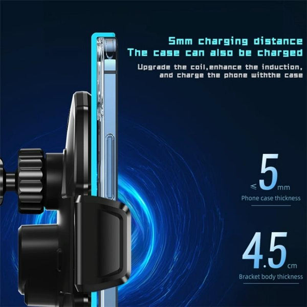 SD10 Wireless Charging Car Air Vent Car Mount Smart Sensor Phone Holder Charger