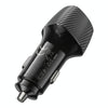 BOROFONE BZ31A Solid Dual-port USB Car Charger(Black)