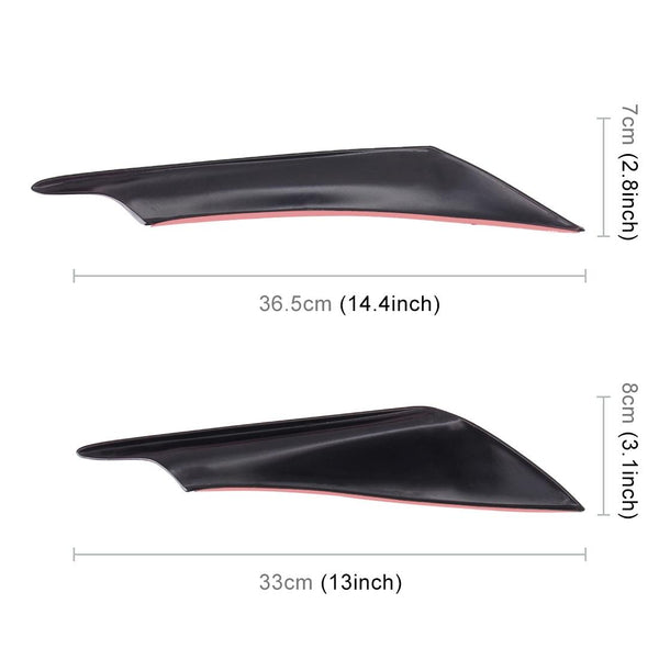 4 PCS Car-Styling Flank Decorative Sticker(Black)