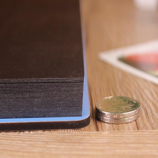 Wooden Cover Baby Growth Commemorative Album Creative Manual Paste Album Book(Blue Growing Tree)