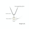 OPK GX2409 Glass Bead Pendant Simple Necklace
